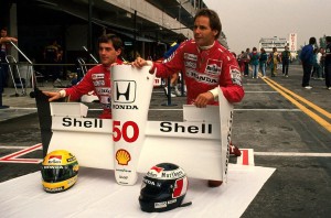Senna e Berger; dois grandes companheiros