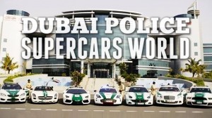 Só supercarro na frota da polícia de Dubai