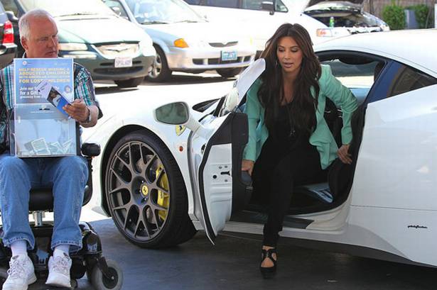 Kim Kardashian New Ferrari