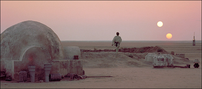 O planeta Tatooine, um dos destaques do Star Wars Experience
