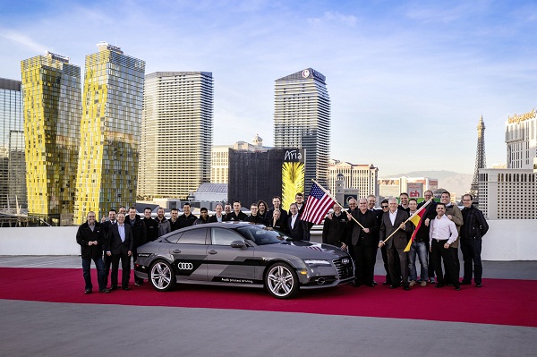 Audi A7 Sportback piloted driving concept erfolgreich unter Alltagsbedingungen: Langstrecken-Test endet nach 560 Meilen in Las Vegas