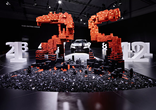 More freedom thanks to more time: the central customer benefit offered by autonomous driving is being showcased by Audi at Design Miami/.  Audi worked together with the LEGO Group to develop “The extra hour” installation.